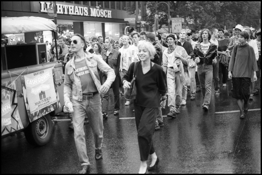 The first Love Parade in 1989. Photo via Der Spiegel.