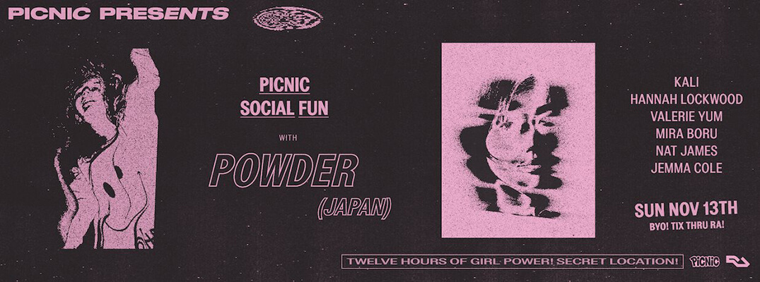 Picnic Presents Powder Flyer