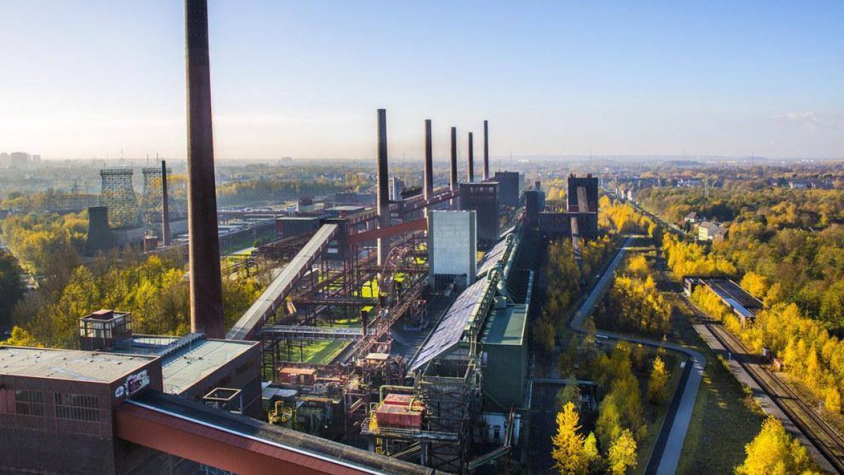 Zeche Zollverein Landschaft Techno