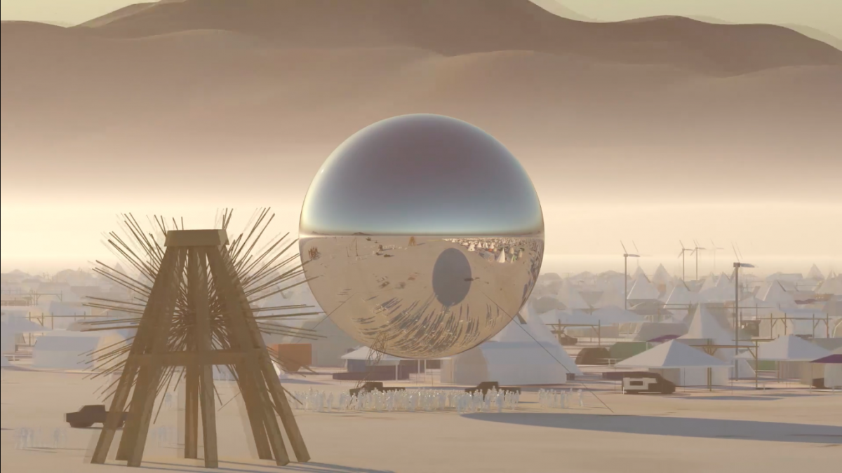 This Video Reveals The 25 Meter Disco Orb That Some Psychopath Made For Burning Man