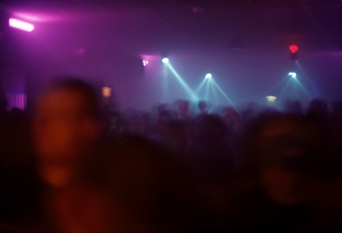 Violet dance floor in Berlin