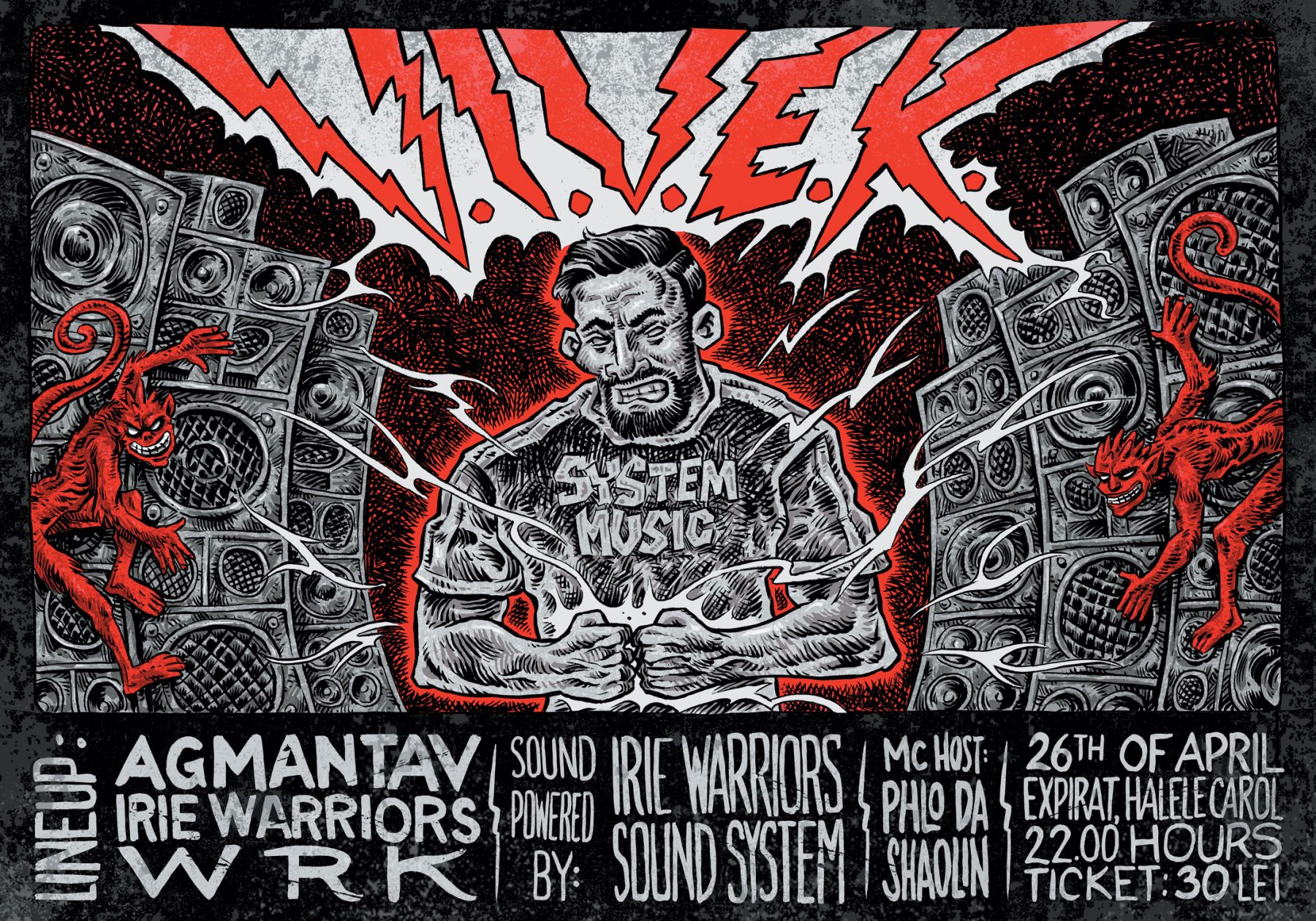 V.I.V.E.K. @ Expirat (2018). Poster: Ionuț Popescu