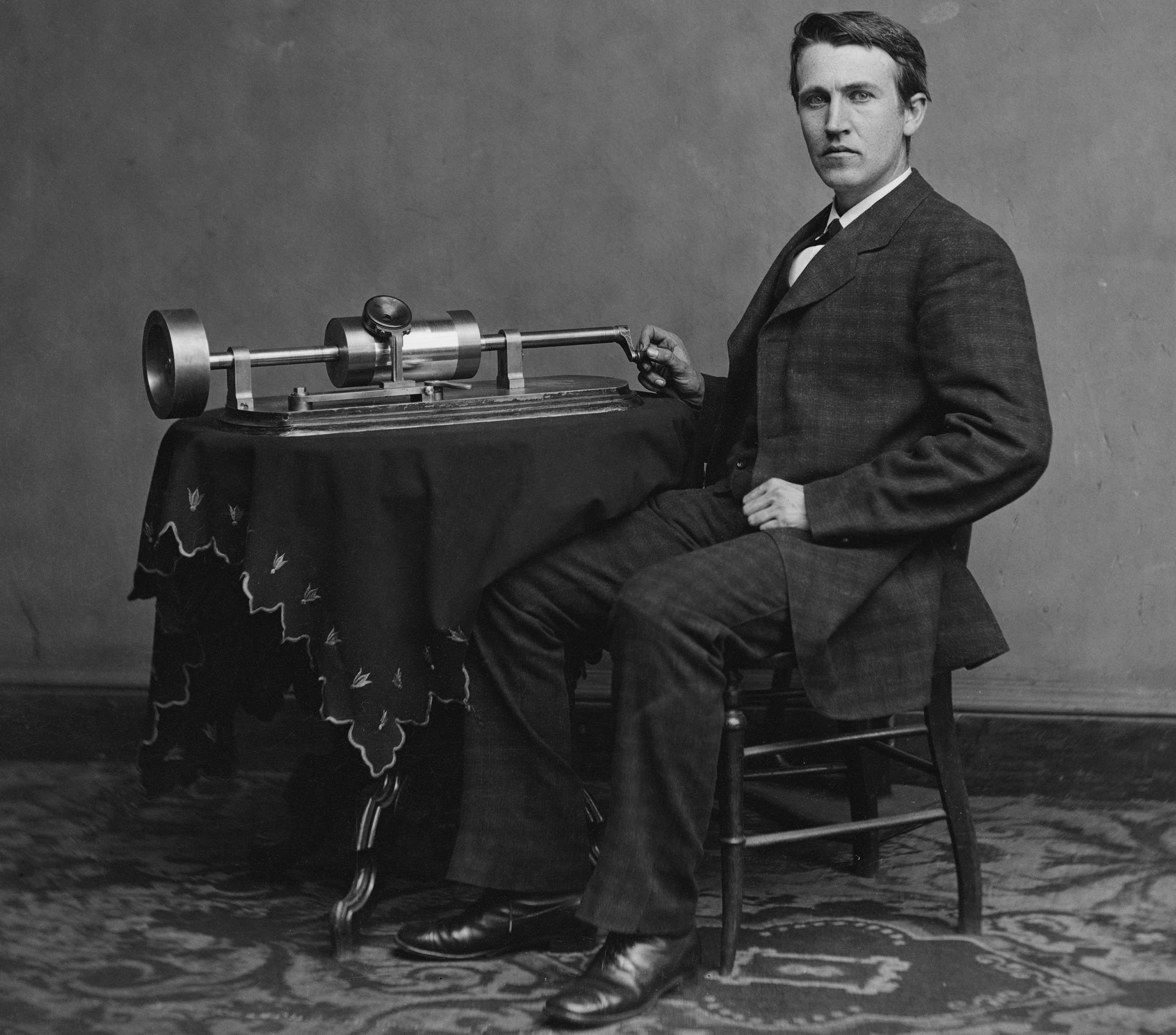 Inventatorul Thomas Edison. Foto: Levin Corbin Handy, 1878