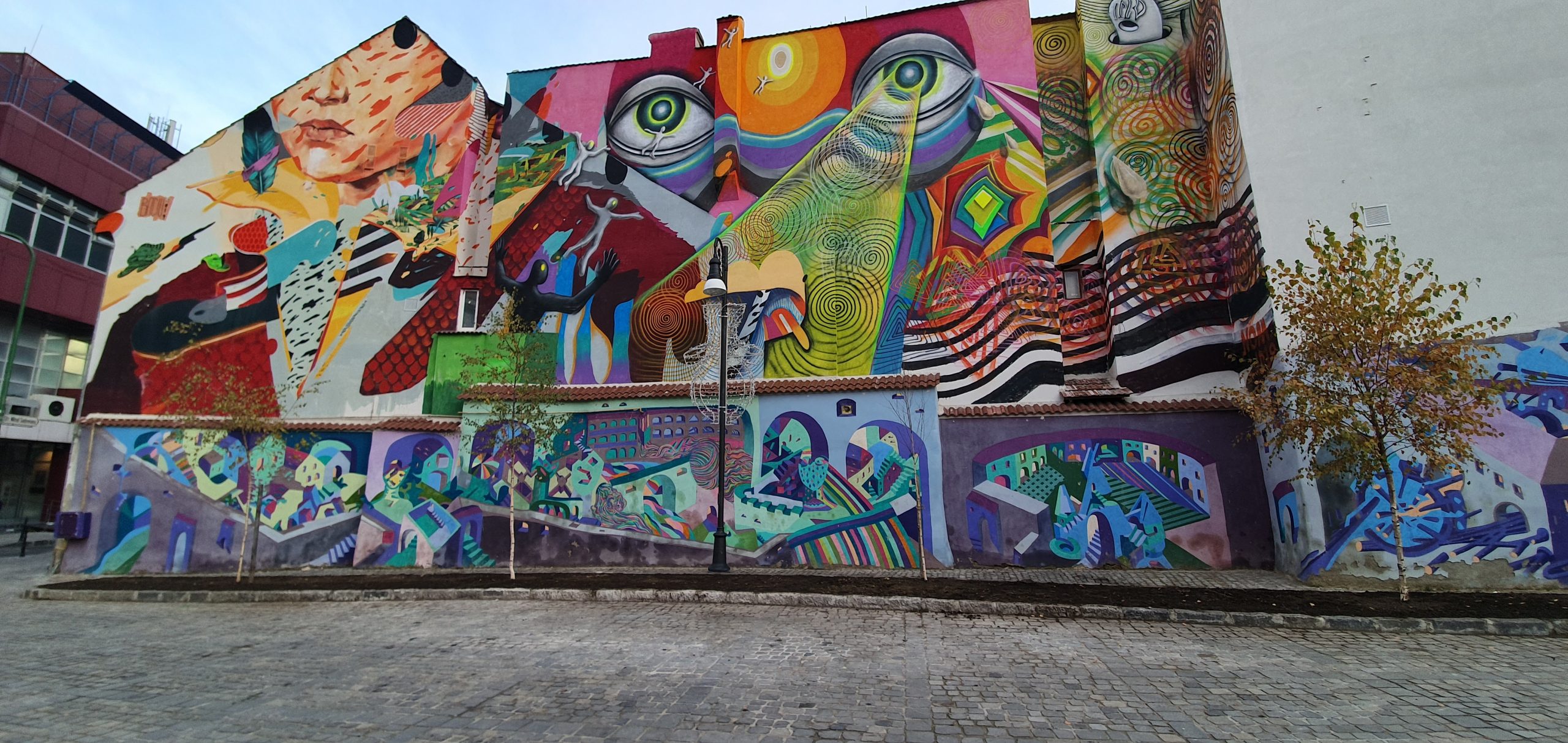 Mural în Centrul Istoric din Brașov