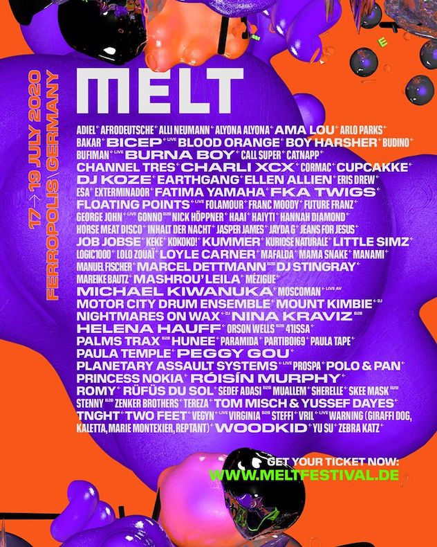 Line up Melt Festival 2020