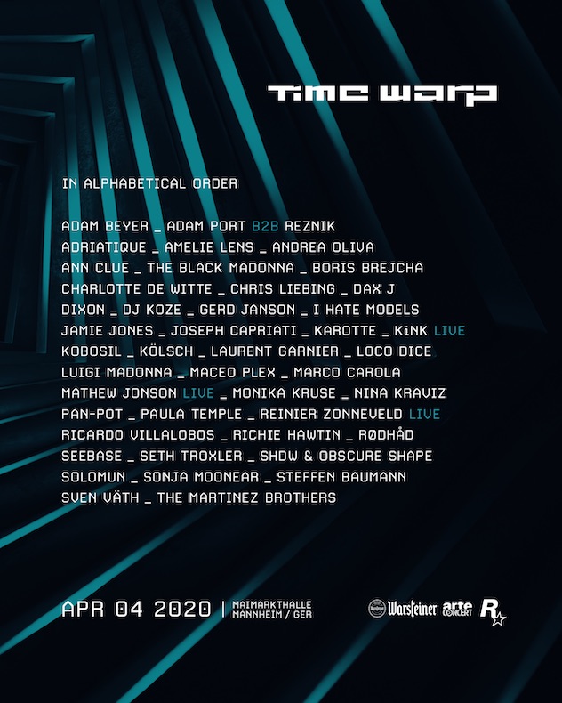 Line up Time Warp 2020