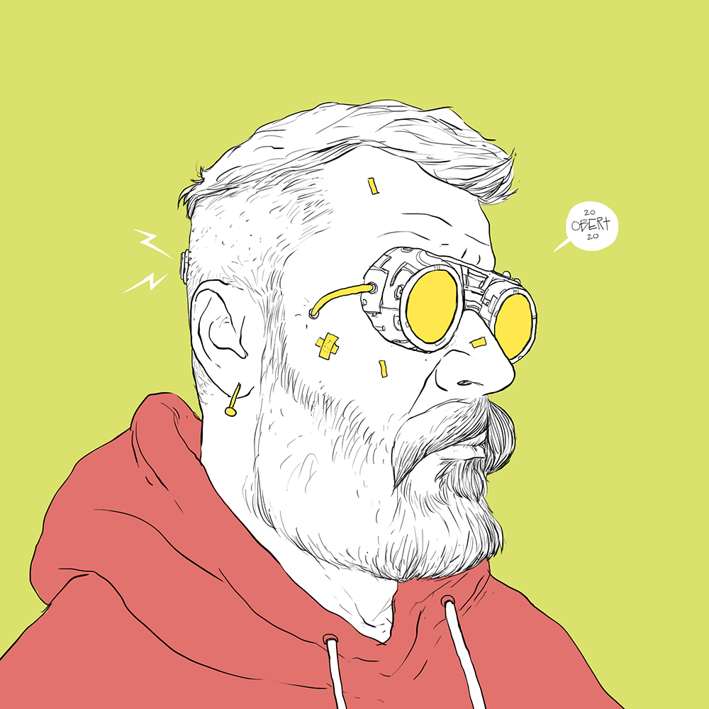 Robert Obert - autoportret